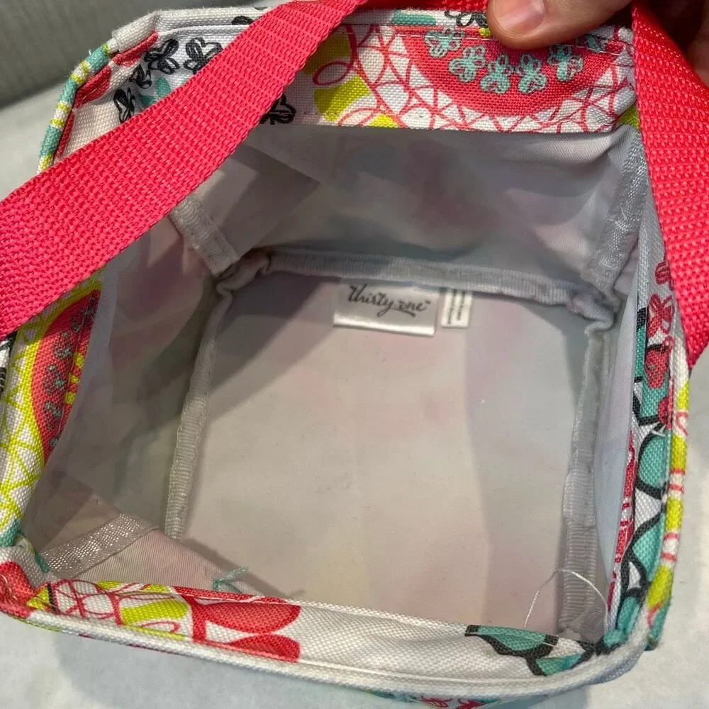 Thirty-One Little Carryall Caddy Mini Storage Bag Reindeer Organization